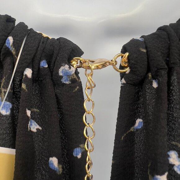 Michael Kors Women's Plus Floral Print Chain- Neck Wide Leg Jumpsuit XXL NWT - Picture 6 of 11